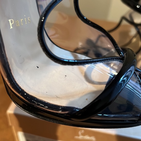 Authentic Christian Louboutin Aqua Ronda 120 PVC Patent EU37.5 US7 - Picture 7 of 8